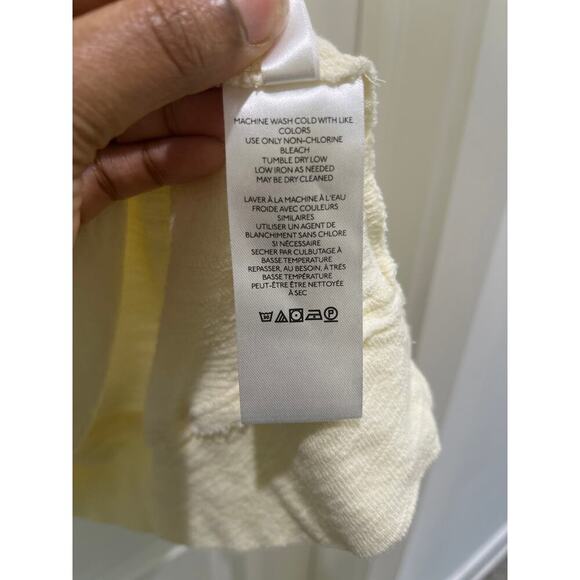 PILCRO Anthropologie Ruffle Sleeve Ivory Pullover Modal Boho Sweater Sz XL - Picture 6 of 7